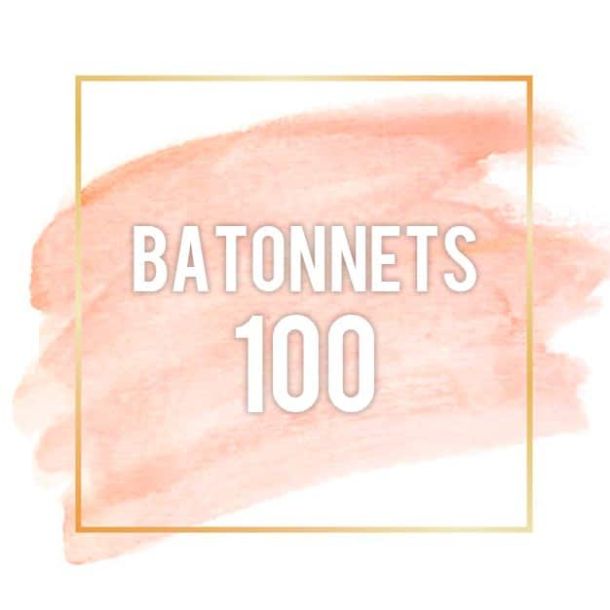 100 bâtonnets 