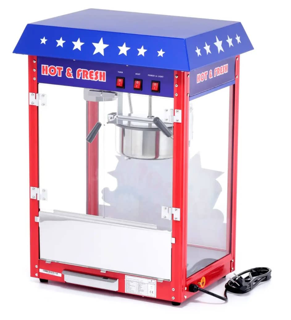 machine à pop corn en location - belgique